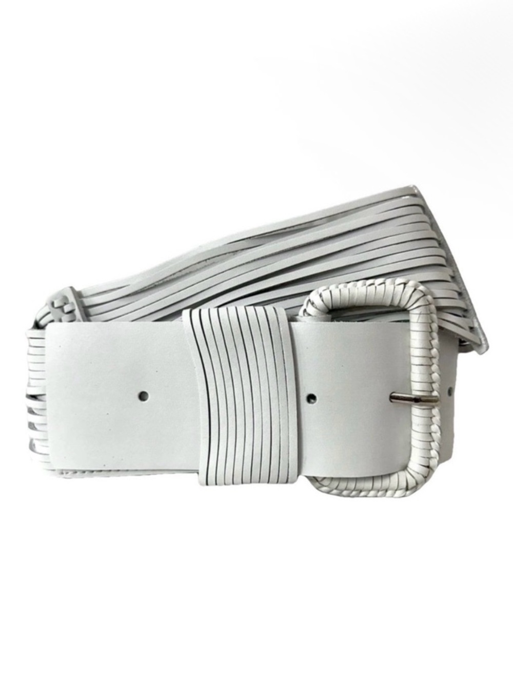 Newport Wide Leather Woven Strips